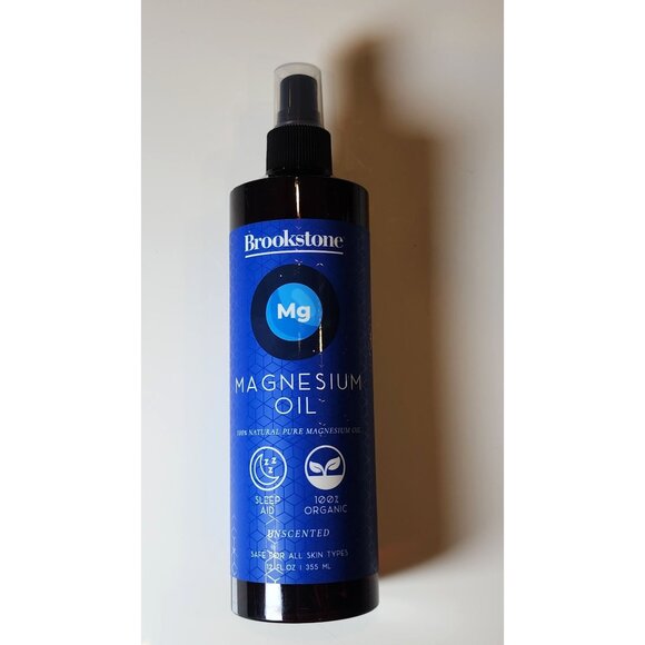 Brookstone Unscented Magnesium Oil 12 Fl Oz - 100% Natural Pure Magnesium Oil - Picture 3 of 6